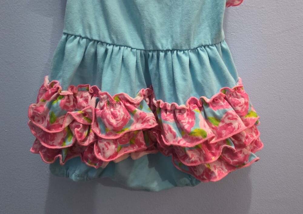Floral Ruffle Bubble Romper - Picture 6 of 15